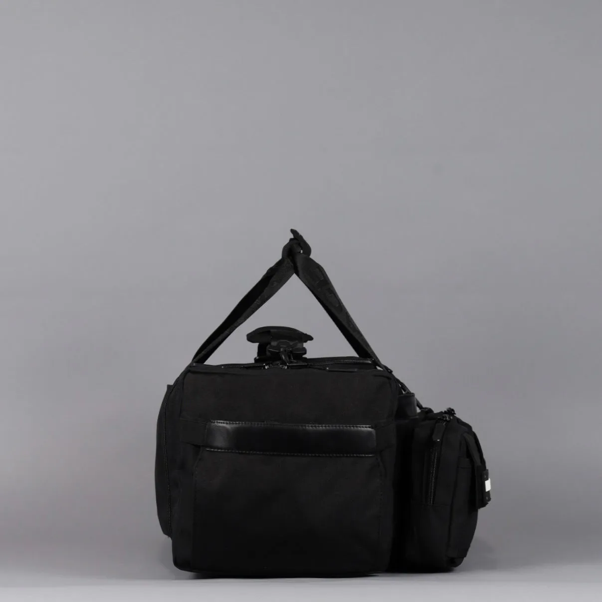 30L Perfect Duffle Bag Alpha Black (3 Pockets w/Full Velcro Front)