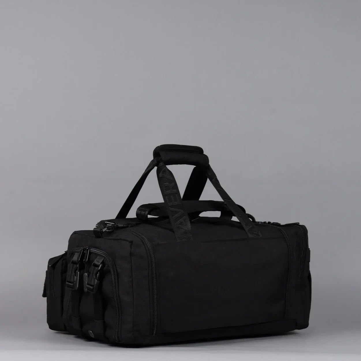 30L Perfect Duffle Bag Alpha Black (3 Pockets w/Full Velcro Front)