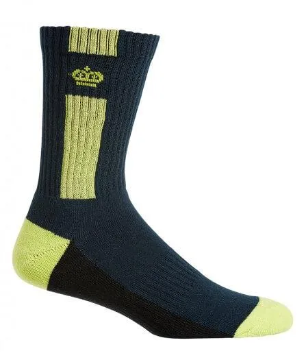 5 x Kinggee Work Socks Multi-Colour Crew