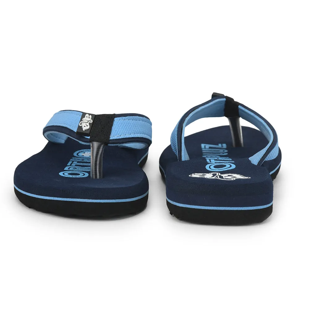 A-HA Casual S. Blue Flip Flop For Men ORTHO-1 By Liberty