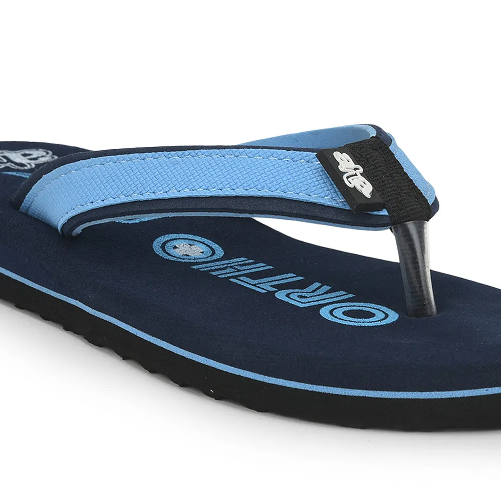 A-HA Casual S. Blue Flip Flop For Men ORTHO-1 By Liberty