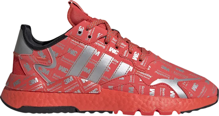 Adidas 3M x Nite Jogger '3M Logo Print - Hi Res Red' Sneakers, Red