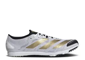 Adidas ADIZERO XCS TME 'WHITE GOLD METALLIC' sneakers, white