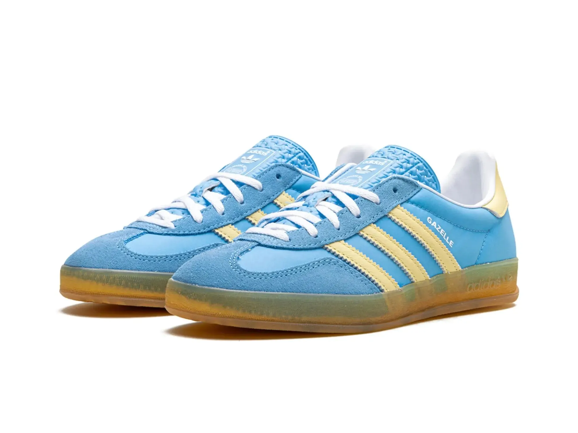 Adidas Gazelle Indoor "Semi Blue Burst Almost Yellow"