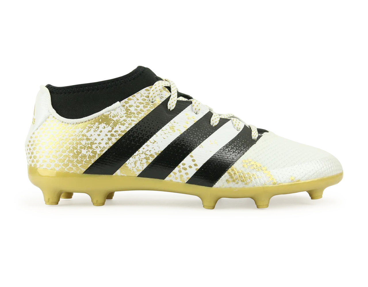 adidas Kids ACE 16.3 Primemesh FG/AG White/Core Black/Gold Metalic