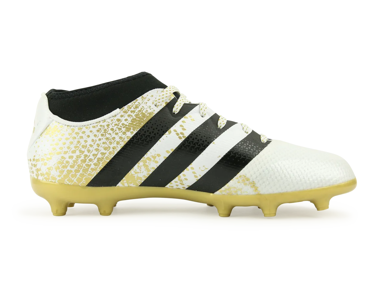 adidas Kids ACE 16.3 Primemesh FG/AG White/Core Black/Gold Metalic