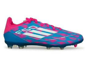 adidas Kids F50 League FG/MG Blue/White/Pink