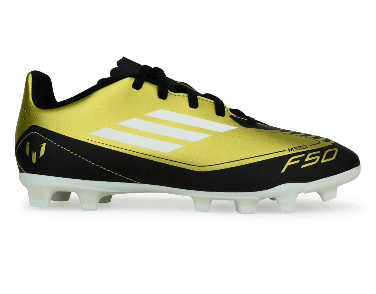 adidas Kids F50 Messi Club FxG Gold/White/Black