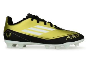 adidas Kids F50 Messi Club FxG Gold/White/Black