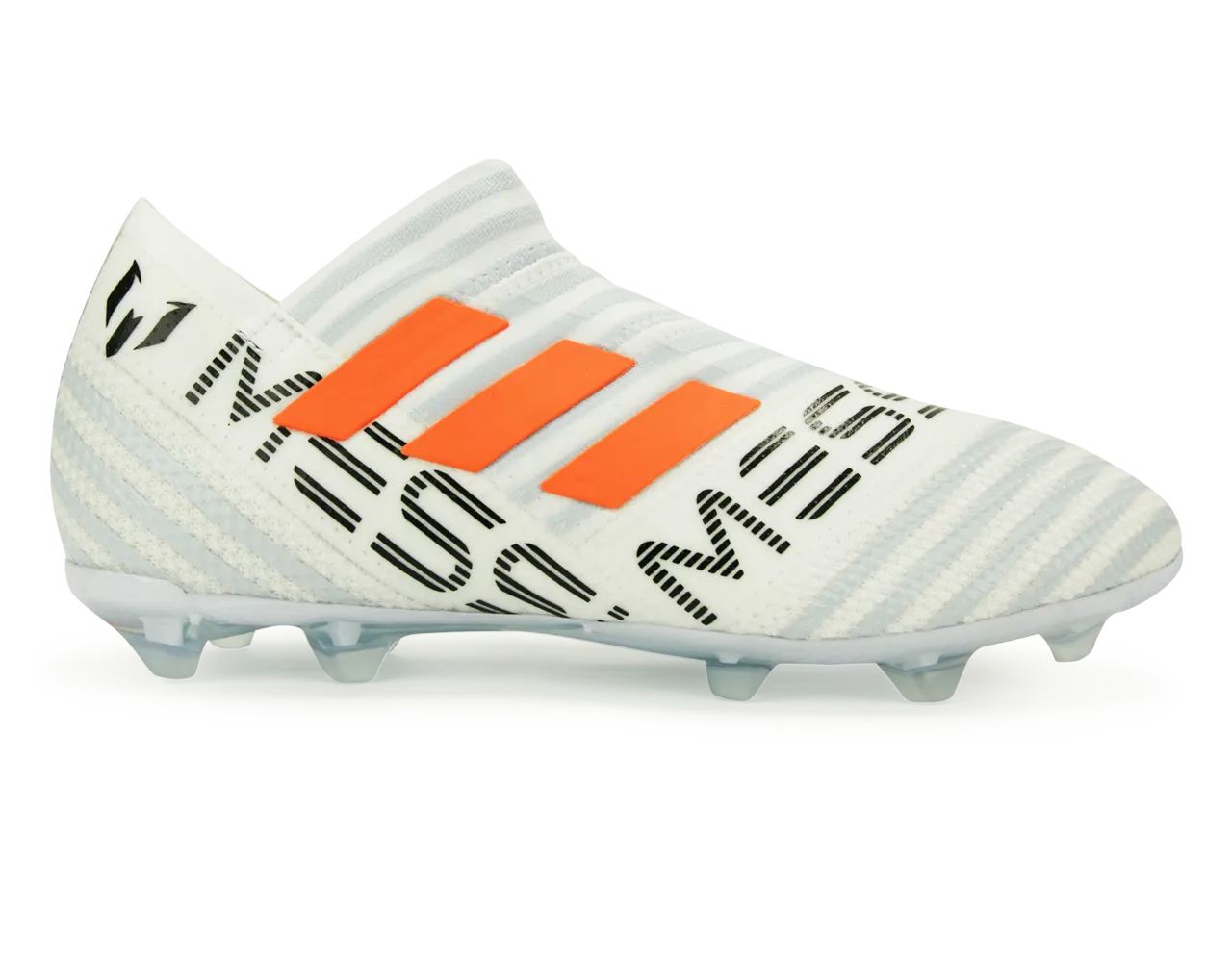 adidas Kids Nemeziz Messi 17  FG White/Solar Orange/Clear Grey