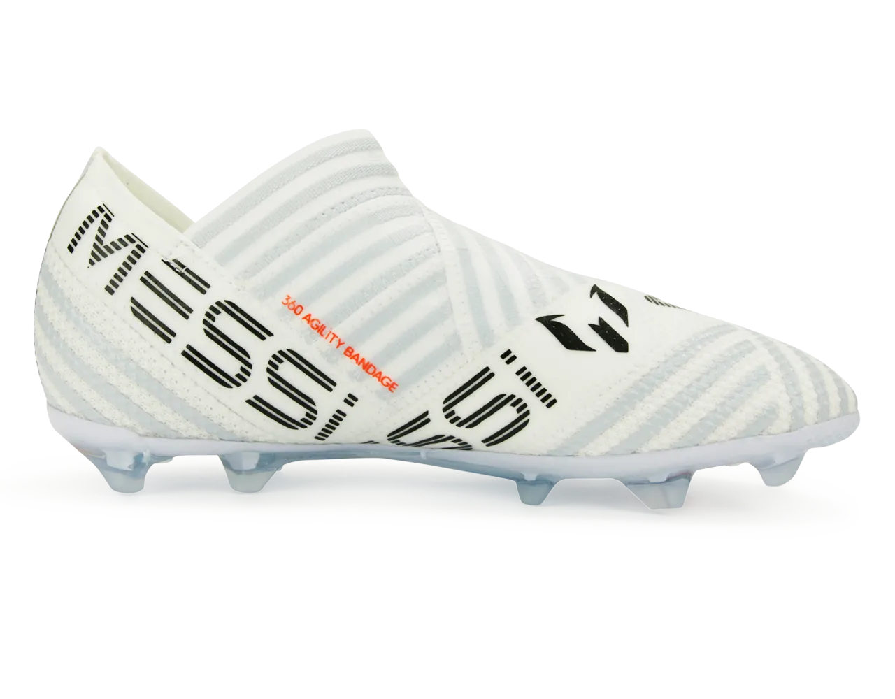 adidas Kids Nemeziz Messi 17  FG White/Solar Orange/Clear Grey