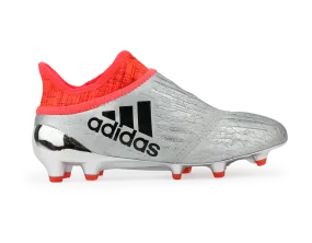 adidas Kids X 16  Purechaos FG J Silver Metalic/Core Black/Solar Red