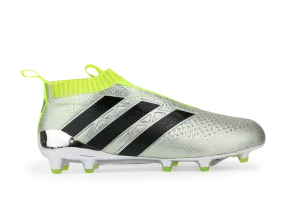 adidas Men's ACE 16  PURECONTROL FG Silver Metalic/Core Black/Solar Yellow