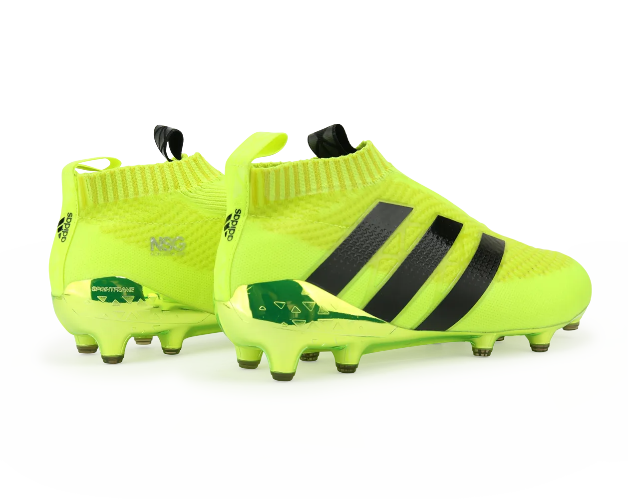 adidas Men's ACE 16  PURECONTROL PrimeKnit FG Solar Yellow/Core Black/Silver Metallic