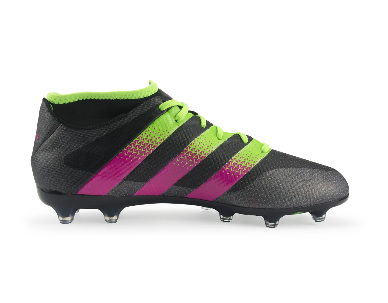 adidas Men's ACE 16.2 PrimeMesh FG/AG Black/Shock Pink/Solar Green