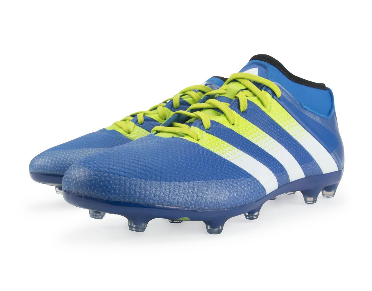 adidas Men's ACE 16.2 Primemesh FG/AG Blue/White/Solar Slime