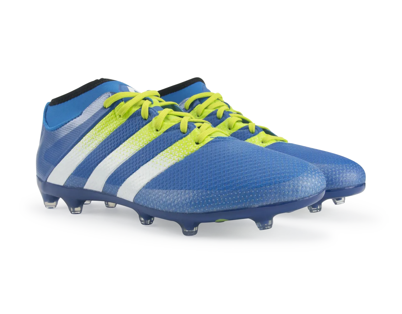 adidas Men's ACE 16.2 Primemesh FG/AG Blue/White/Solar Slime