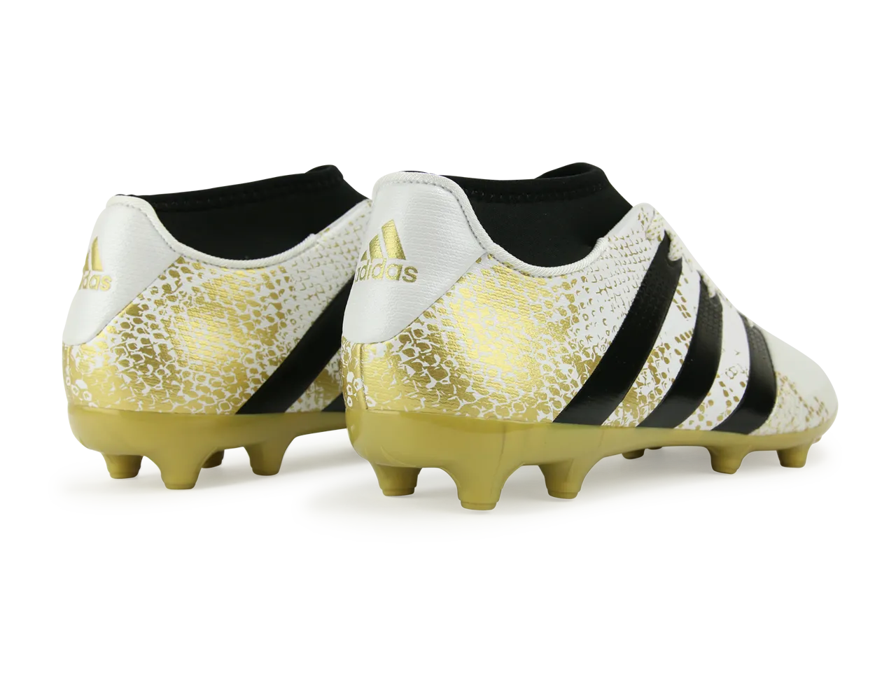 adidas Men's ACE 16.3 Primemesh FG/AG White/Core Black/Gold Metalic