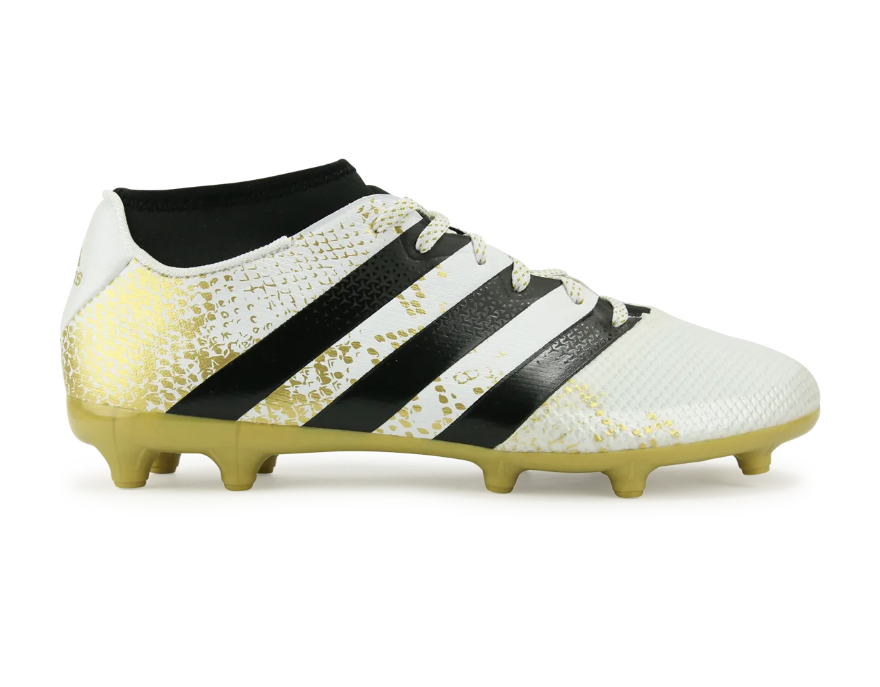 adidas Men's ACE 16.3 Primemesh FG/AG White/Core Black/Gold Metalic