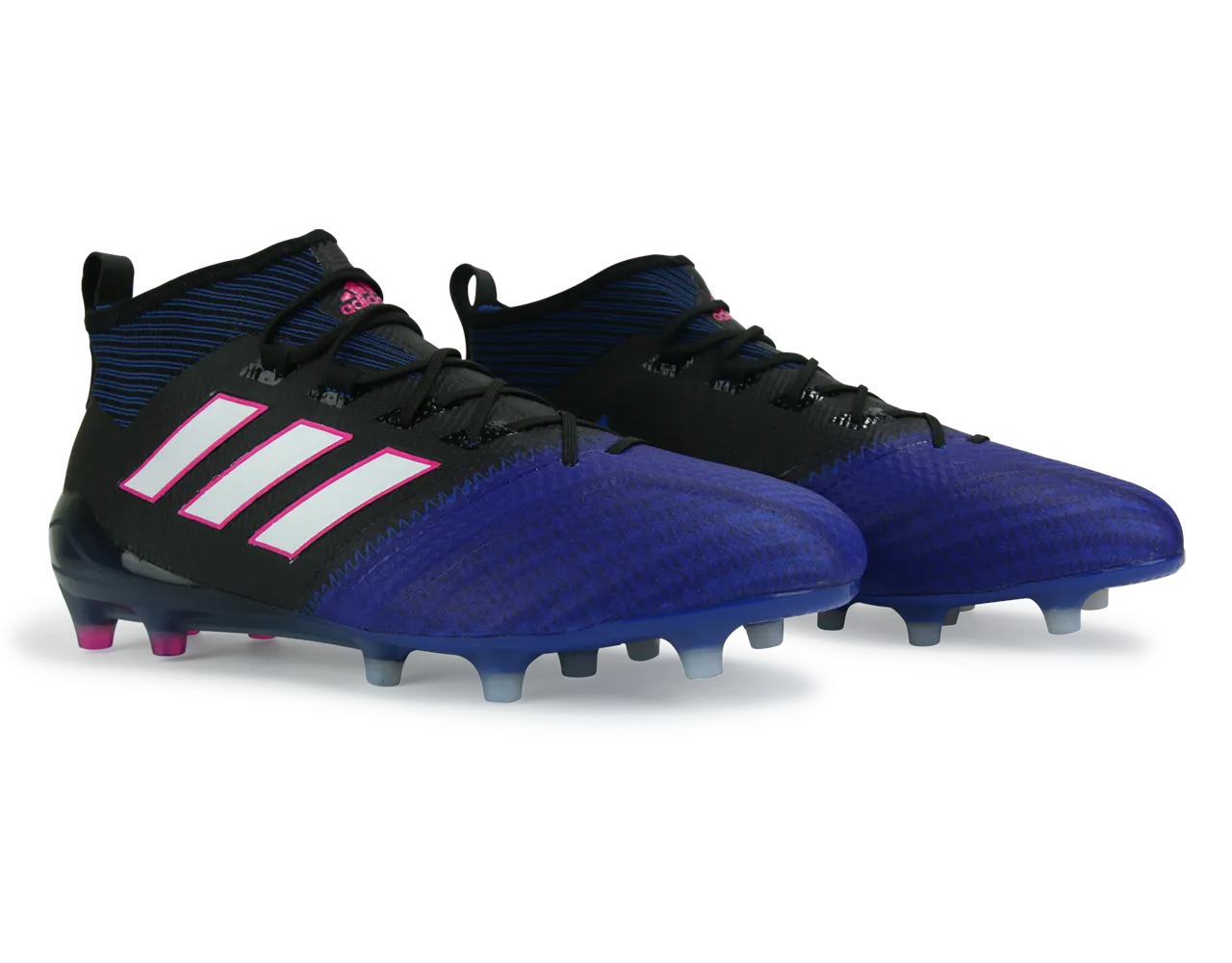 adidas Men's ACE 17.1 PrimeKnit FG Black/White/Satellite Blue