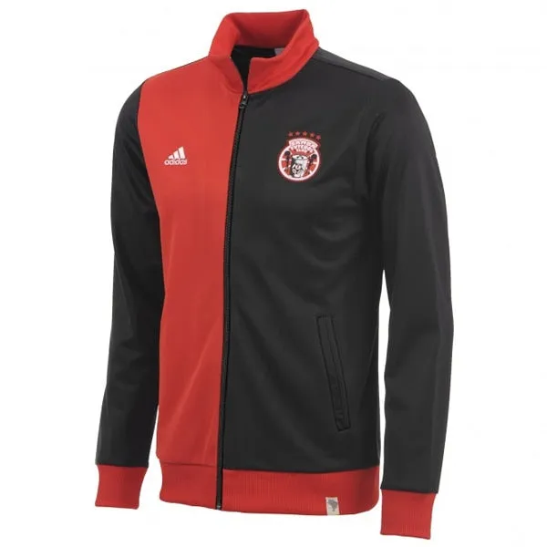 adidas Men's Brazil Samba Futebol Club Track Top Jacket Black/Poppy