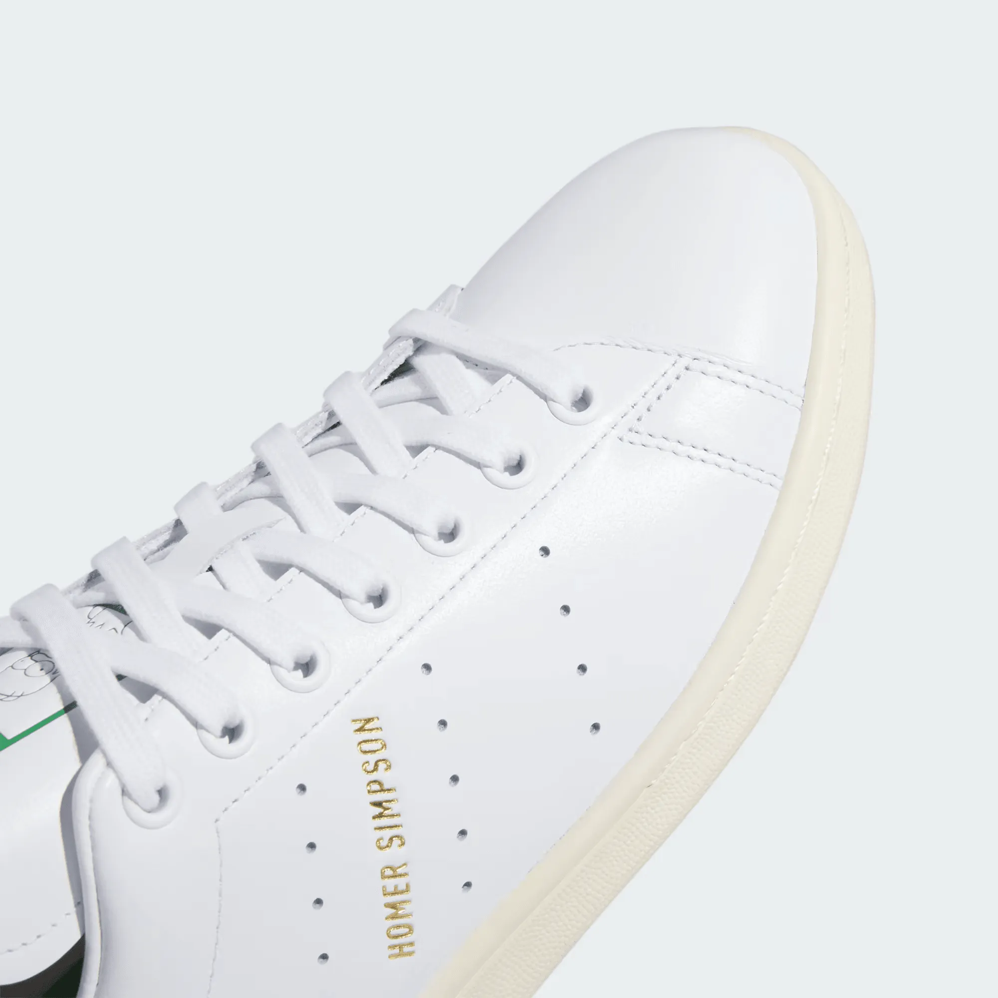 Adidas Stan Smith 'Homer Simpson' Sneakers, White/Green