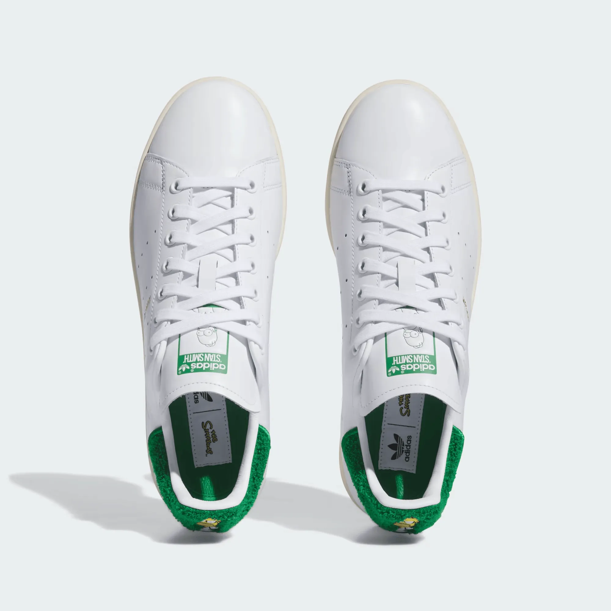 Adidas Stan Smith 'Homer Simpson' Sneakers, White/Green