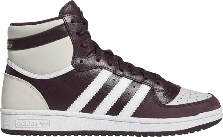 Adidas Top Ten RB 'Shadow Maroon White' Sneakers, Red