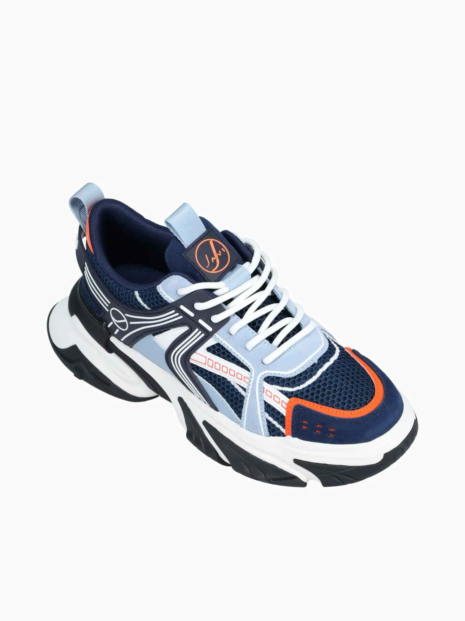 Aero Navy Orange suede Mesh