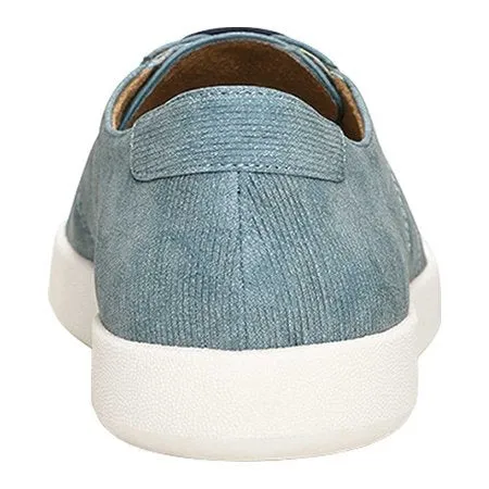 Aerosoles A2 Women's Modern Art Sneaker Rounded Toe Low Top Blue Denim Lace Up