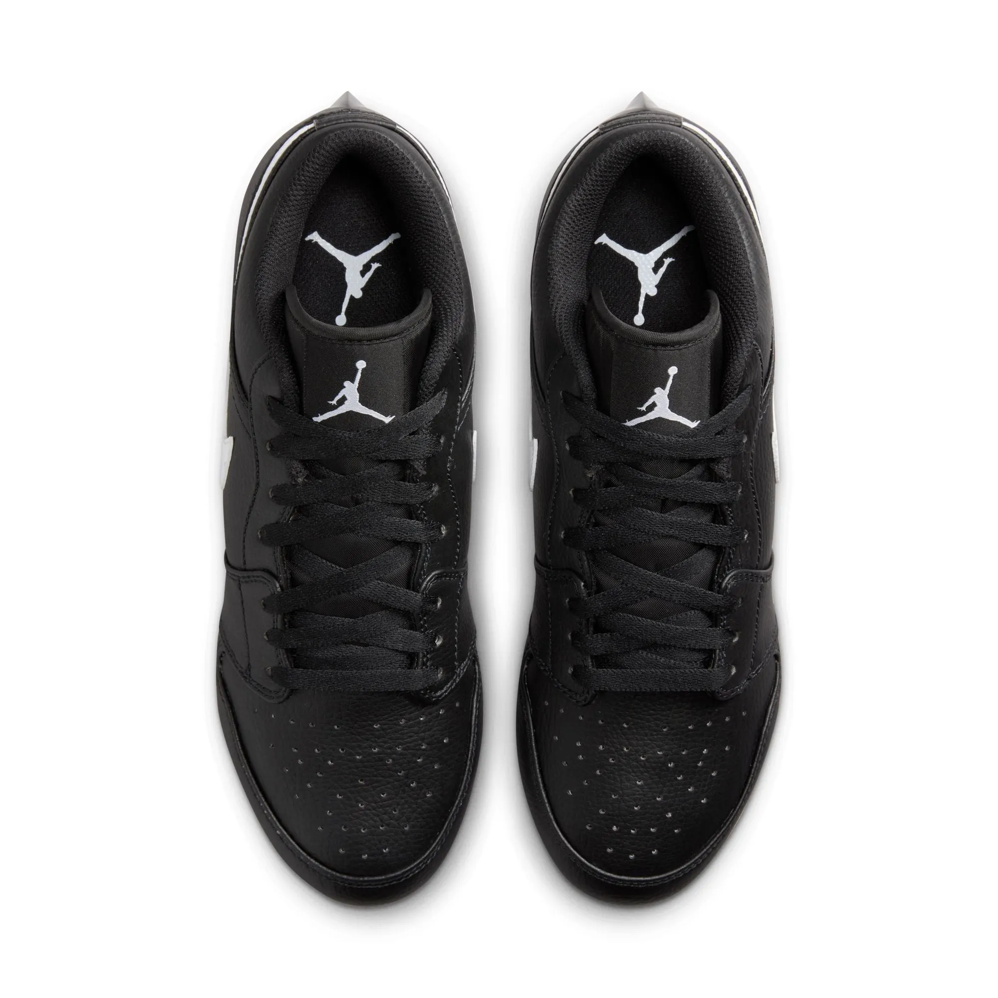 Air Jordan 1 Low TD Cleats 'Black/White'