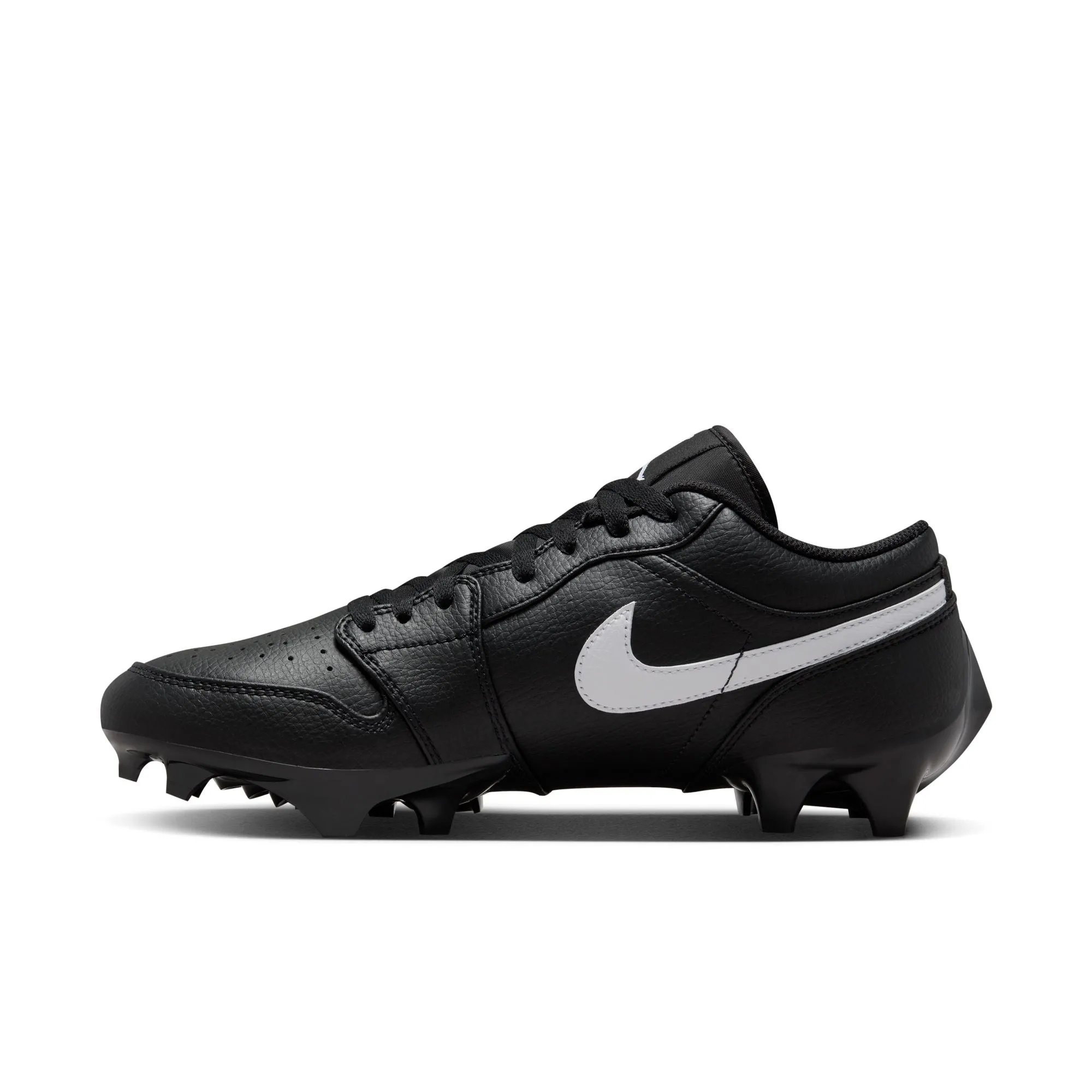 Air Jordan 1 Low TD Cleats 'Black/White'