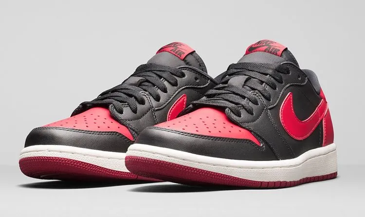 Air Jordan 1 Retro Low OG GS 'Bred' Black