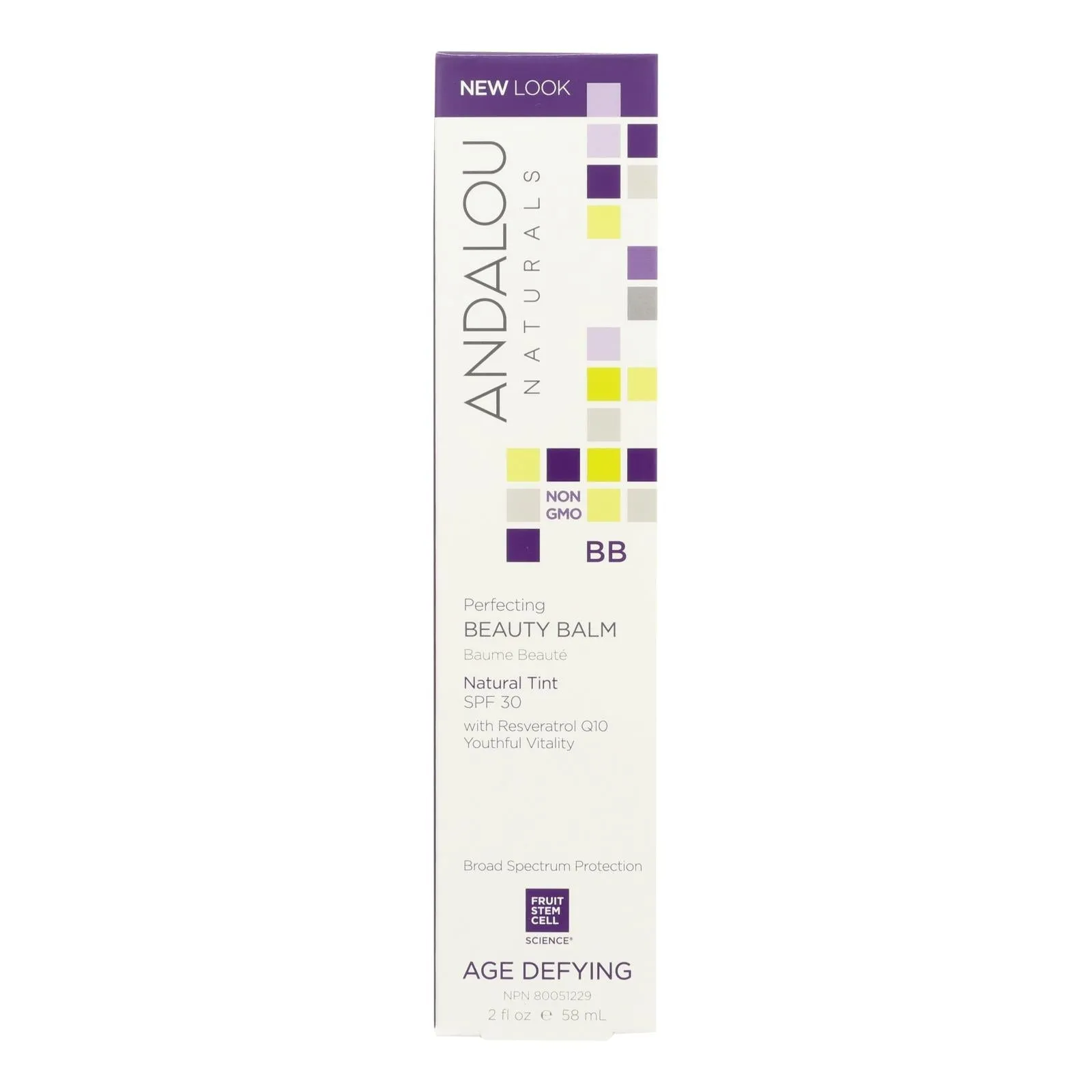 Andalou Naturals Skin Perfecting Beauty Balm with SPF 30 - 2 Oz