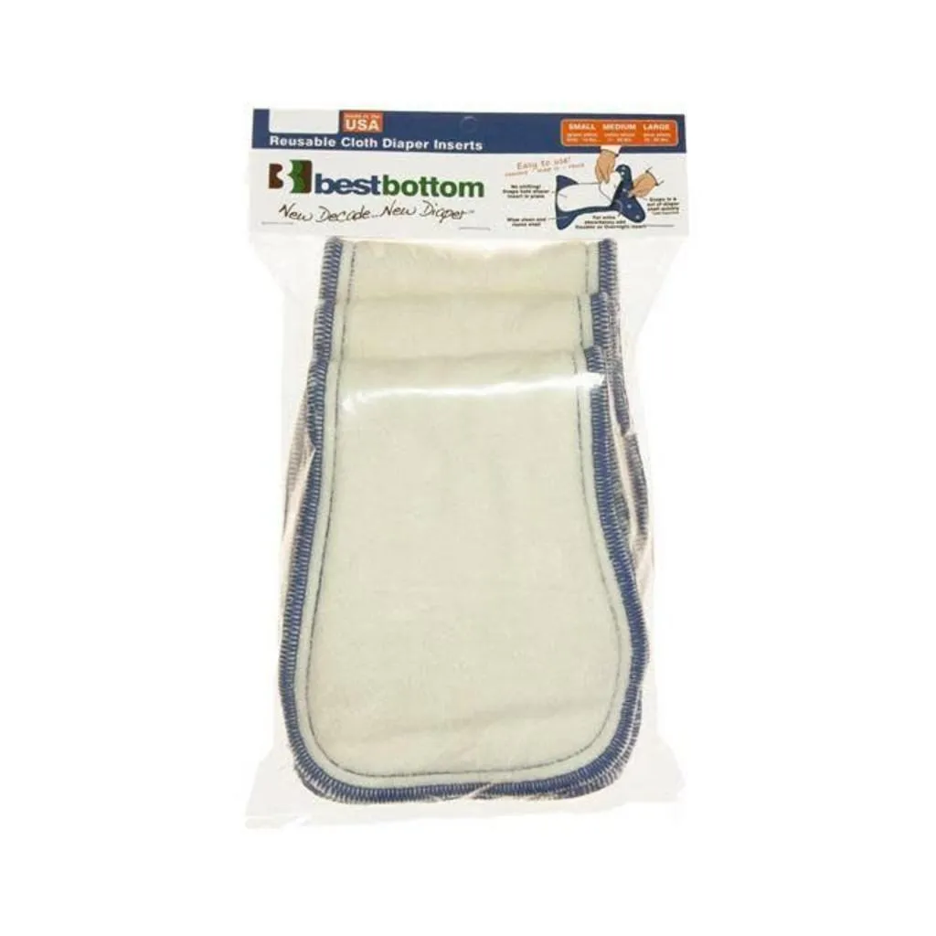 Best Bottom Bamboo Inserts  - 3 Pack