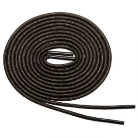 Birch’s 3/32” Thin Premium Round Waxed Cotton Dress Shoelaces - Brown