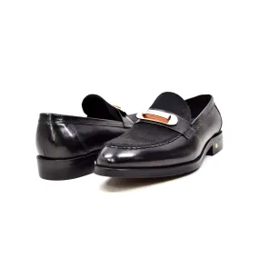 Boss Genuine Leather Slip-On with Pony Skin Detail