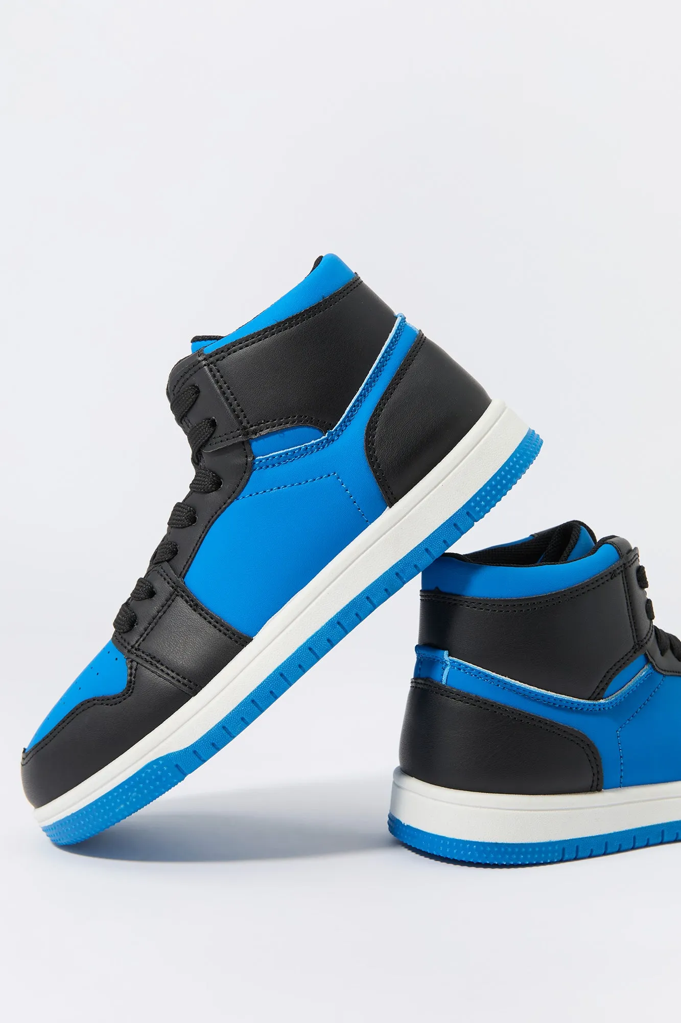 Youth Colorblock High Top Sneaker - Trendy and Stylish Boys Footwear