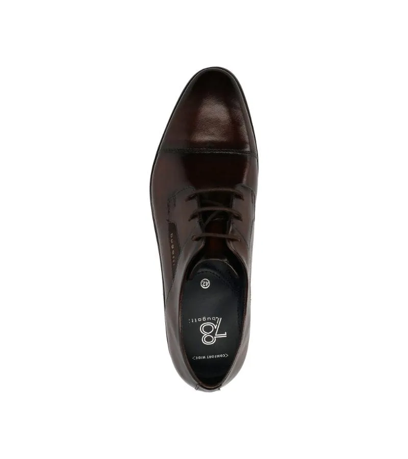 Bugatti Mens Brown Leather Dress Shoe 312-AFY01-1100