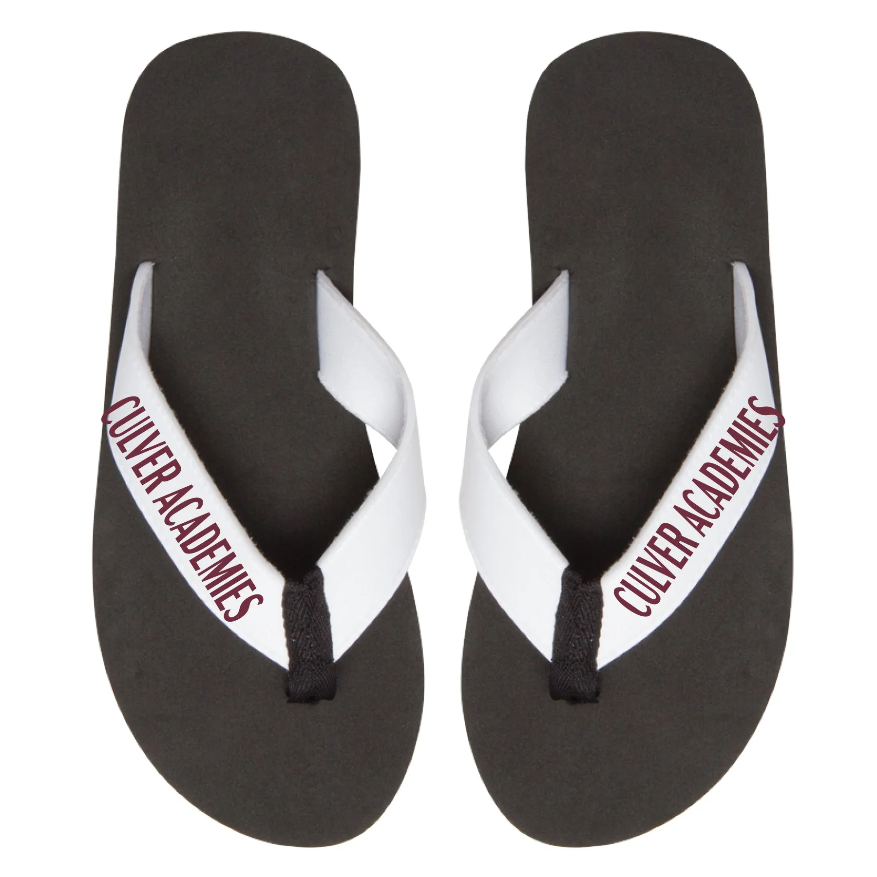 Culver Deluxe Flip Flops- Black/White