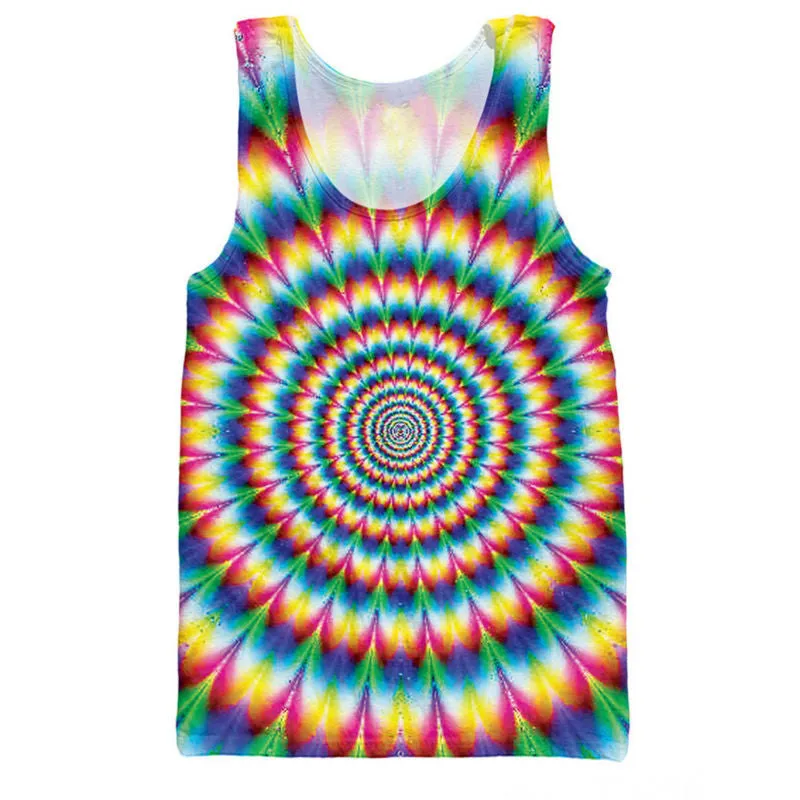 Dank Master Psychedelic Colorful Sleeveless Shirt