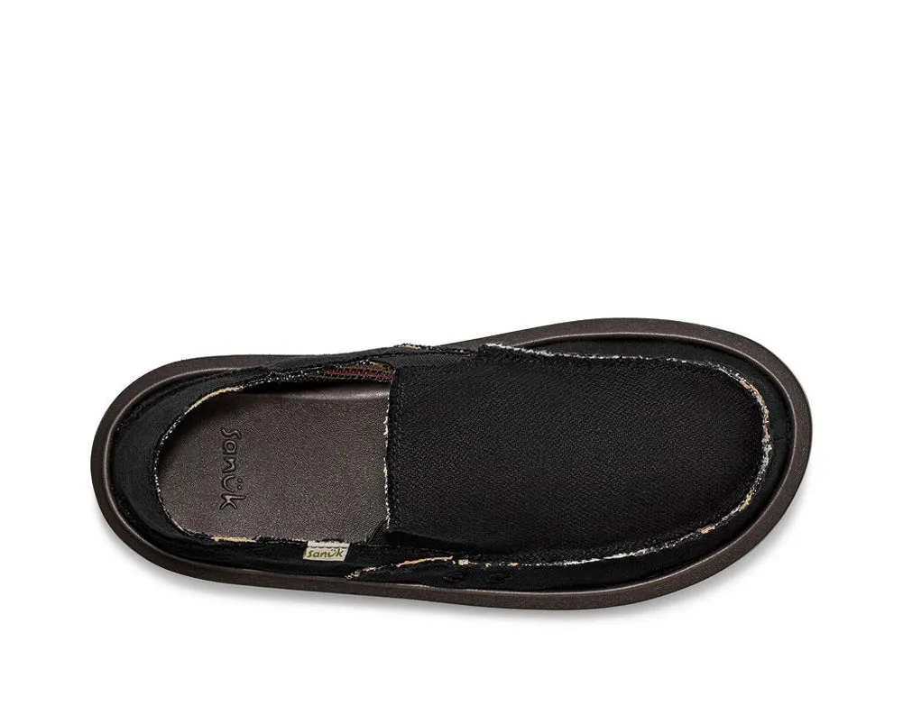 Donny Hemp 2-Tone in Black by Sanuk