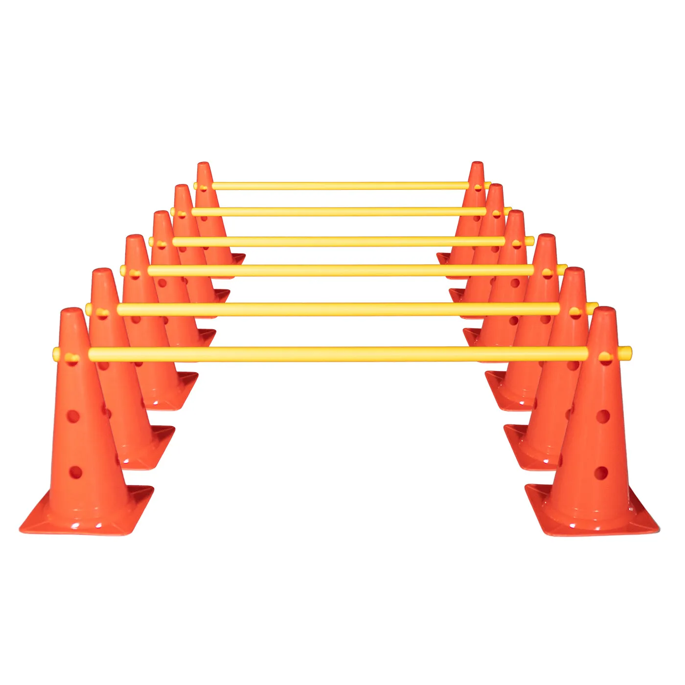 DS Cone Hurdle Set - 15" (12 Cones, 6 Poles)