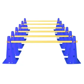 DS Cone Hurdle Set - 15" (12 Cones, 6 Poles)