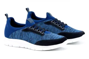 Extra Light Jogger Fly Knit Mesh Sneakers - Blue Multi