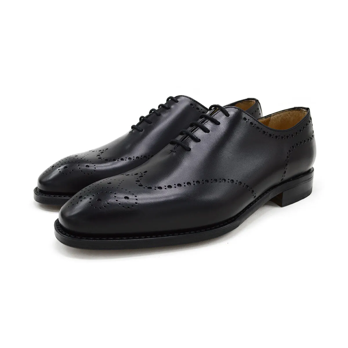 FACTORY SECOND Berwick 1707 Brogue Wholecut (5556) - Black