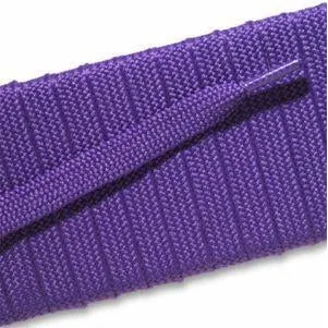 Fashion Athletic Flat Laces Custom Length with Tip - Purple (1 Pair Pack) Shoelaces