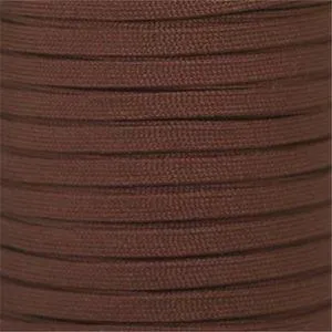 Flat Athletic Laces Custom Length with Tip - Brown (1 Pair Pack) Shoelaces