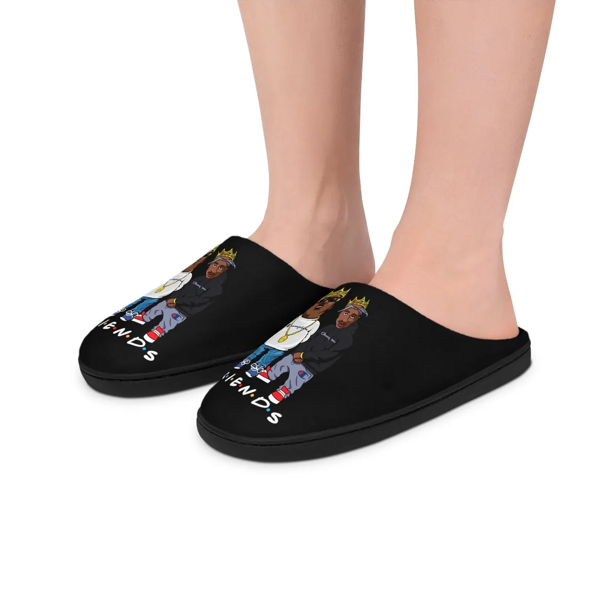 FRIENDS SLIPPERS BLACK