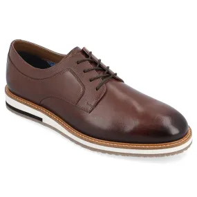 Glover Thomas & Vine Men's Plain Toe Oxford Shoes, Brown